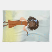 Afrikaans meisje American MoJo Kitchen Towels Theedoek (Horizontaal)