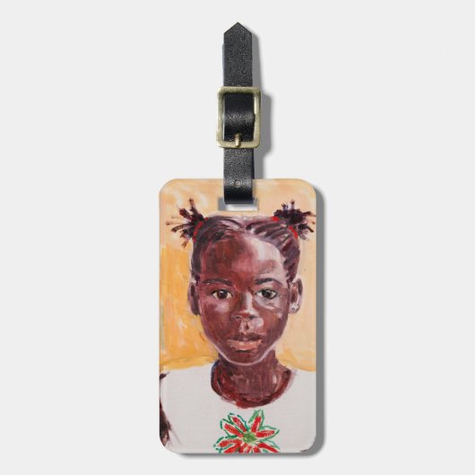 Afrikaans meisje bagagelabel (Voorkant verticaal)