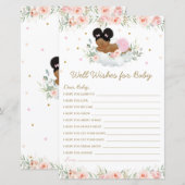 Afrikaans meisje Blush Floral wil Baby (Voorkant / Achterkant)