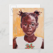 Afrikaans meisje briefkaart (Voorkant / Achterkant)