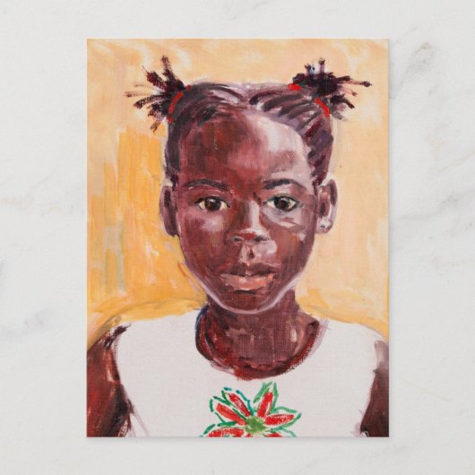 Afrikaans meisje briefkaart (Voorkant)