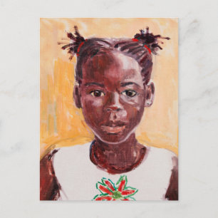 Afrikaans meisje briefkaart