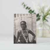 Afrikaans meisje briefkaart (Staand voorkant)