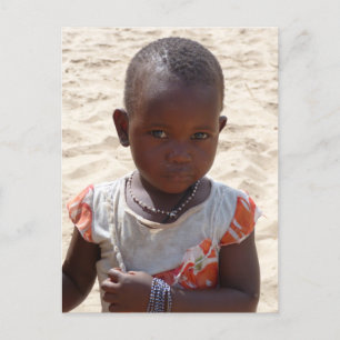 Afrikaans meisje briefkaart