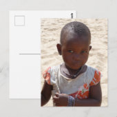 Afrikaans meisje briefkaart (Voorkant / Achterkant)