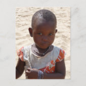 Afrikaans meisje briefkaart (Voorkant)