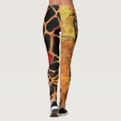 Afrikaans Meisje en Giraffe Leggings (Achterkant)