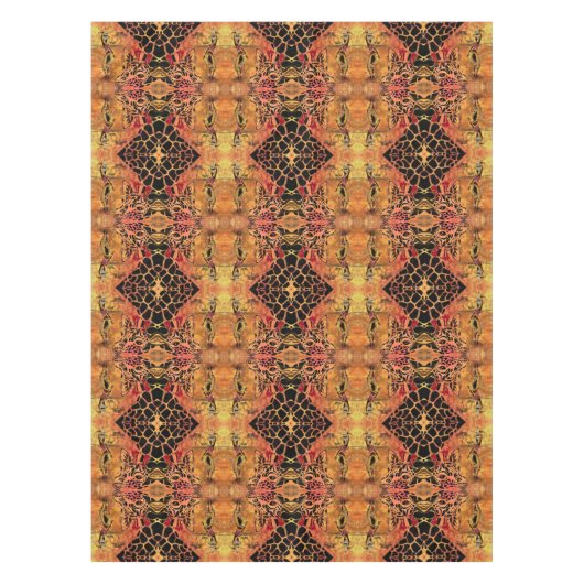 Afrikaans Meisje en Giraffe Tafelkleed (Voorkant)