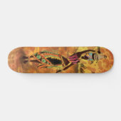 Afrikaans meisje en Giraffe - Vrienden - Kunstteke Persoonlijk Skateboard (Horizontaal)