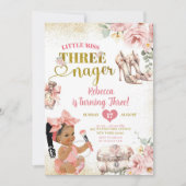 Afrikaans meisje kleine Miss Threenager derde verj Kaart (Voorkant)