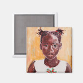 Afrikaans meisje magneet (Voorkant / Achterkant)