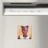 Afrikaans meisje magneet (Insitu (Vaatwasser))