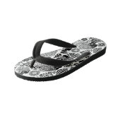 Afrikaans Meisjesportret Stam Tattoeage Kinder Teenslippers (Schuin)