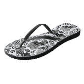 Afrikaans Meisjesportret Stam Tattoo Teenslippers (Schuin)