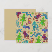 Afrikaans Mexicaans primitief tribaal patroon 1 (Voorkant / Achterkant)