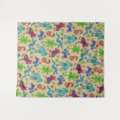 Afrikaans Mexicaans primitief tribaal patroon 1 Wandkleed (Voorkant (horizontaal))