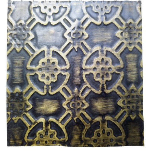 afrikaans modclowpatroon douchegordijn (Voorkant)