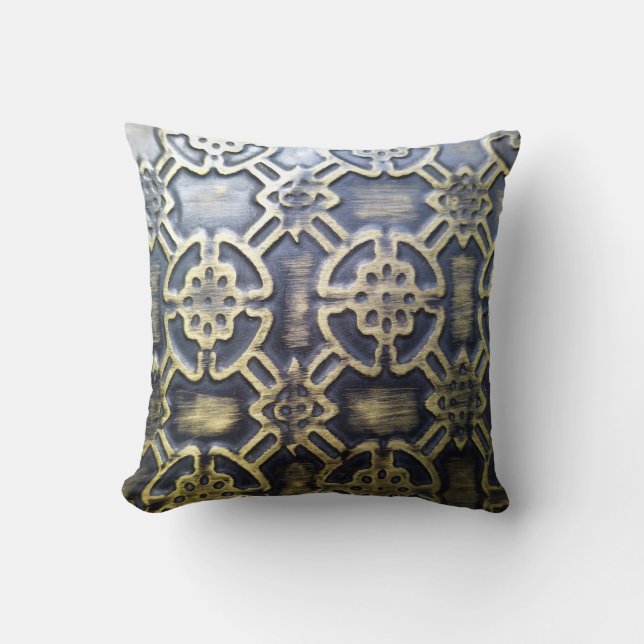 Afrikaans modderdoek patroon kussen (Voorkant)