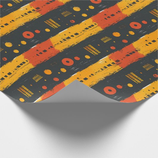 Afrikaans modderlaken cadeaupapier (Hoek)