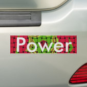 Afrikaans Mooi Geweven Rood en Citroengroen Ontwer Bumpersticker (Op auto)