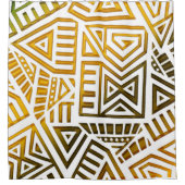 Afrikaans motief digitaal grafisch douchegordijn (Voorkant)