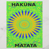 Afrikaans Motief Ontwerp in Groene en Gouden Kunst (Voorkant)