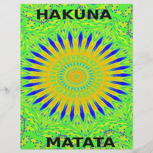 Afrikaans Motief Ontwerp in Groene en Gouden Kunst (Voorkant)