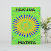 Afrikaans Motief Ontwerp in Groene en Gouden Kunst (Staand voorkant)