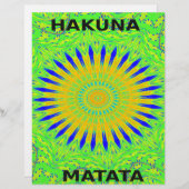 Afrikaans Motief Ontwerp in Groene en Gouden Kunst (Voorkant / Achterkant)