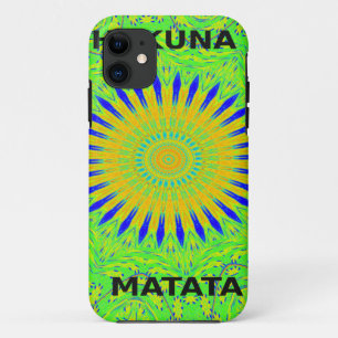 Afrikaans Motief Ontwerp in Groene en Gouden Kunst Case-Mate iPhone Case