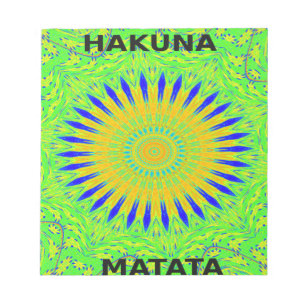 Afrikaans Motief Ontwerp in Groene en Gouden Kunst Notitieblok