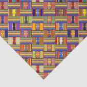 Afrikaans multi-kleurenGlas in lood Kente K45 angl Tissuepapier (Detail)