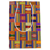 Afrikaans multi-kleurenGlas in lood Kente K45 Medium Cadeauzakje (Voorkant)