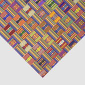 Afrikaans multi-kleurenGlas in lood Kente K45 Tissuepapier (Detail)