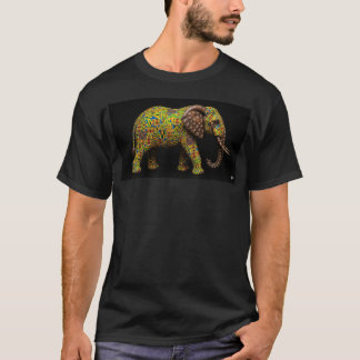 Afrikaans Olifant ontwerp in Zwart T-shirt