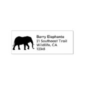 Afrikaans olifant silhouet retouradres rubberstempel (Afrduk)