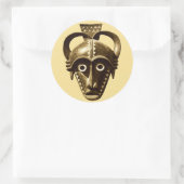Afrikaans ontwerp #11 @ Stylnic Ronde Sticker (Tas)