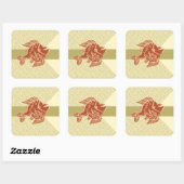 Afrikaans ontwerp #9 @ Stylnic Vierkante Sticker (Vel)