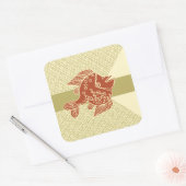 Afrikaans ontwerp #9 @ Stylnic Vierkante Sticker (Envelop)
