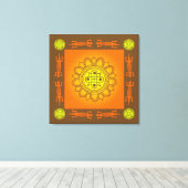 Afrikaans ontwerp canvas afdruk (Insitu (Houten vloer))