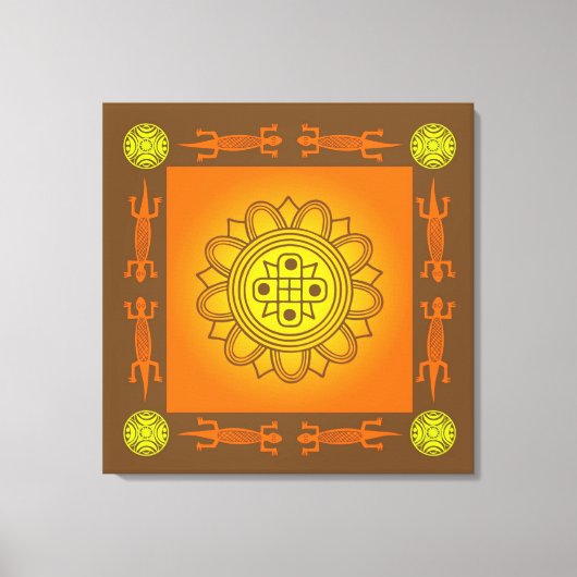 Afrikaans ontwerp canvas afdruk (Voorkant)