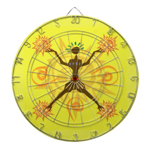 Afrikaans ontwerp dartbord (Voorkant)