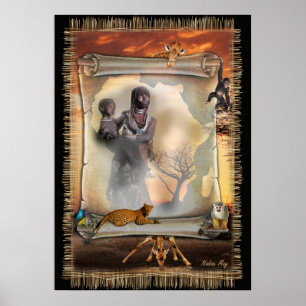 Afrikaans ontwerp poster