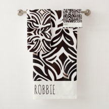 Afrikaans Ornament subtiel zwart wit patroon