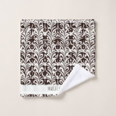 Afrikaans Ornament zwart wit Bad Handdoek (Wasdoekje)