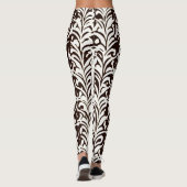 Afrikaans Ornament zwart wit Leggings (Achterkant)