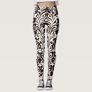 Afrikaans Ornament zwart wit Leggings