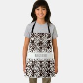 Afrikaans Ornament zwart wit Schort (Insitu)