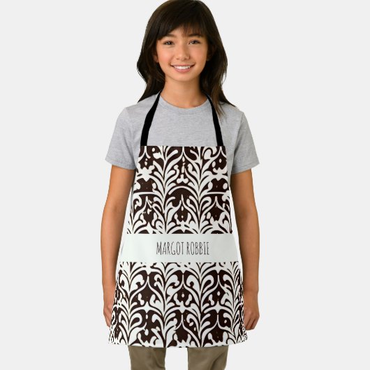 Afrikaans Ornament zwart wit Schort (Insitu)