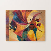 Afrikaans Paar Dansende Kunstprint Legpuzzel (Horizontaal)